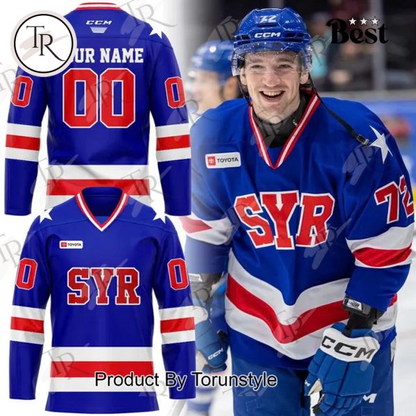 Syracuse Crunch 45th Anniversary Miracle On Ice Custom Name Special Edition Hockey Jersey