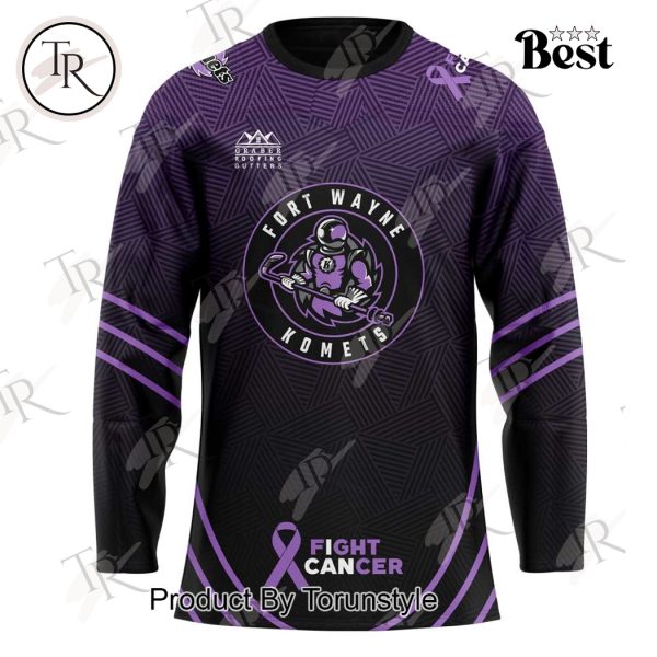 Fort Wayne Komets Fight Cancer Night 2025 Hockey Jersey