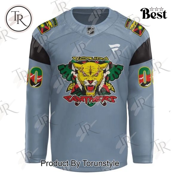 Florida Panthers Black History Night 2025 Custom Name Hockey Jersey