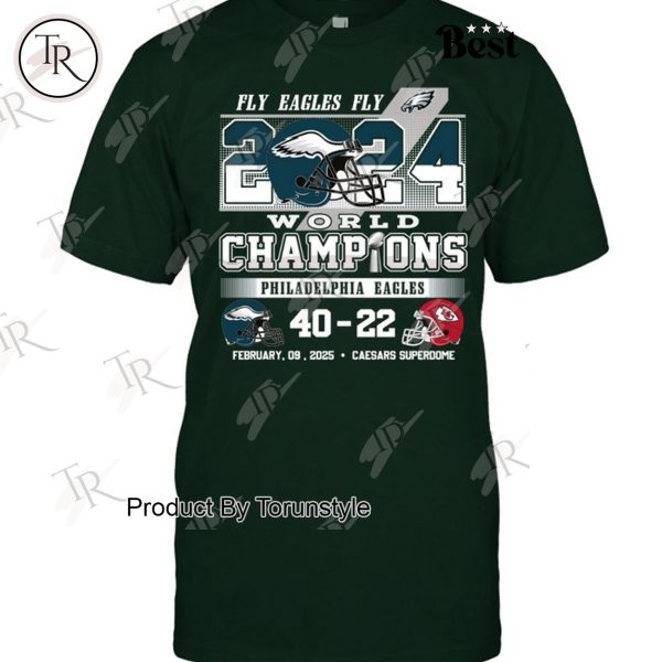 Fly Eagles Fly’ 2024 World Champions Philadelphia Eagles Limited Edition T-Shirt