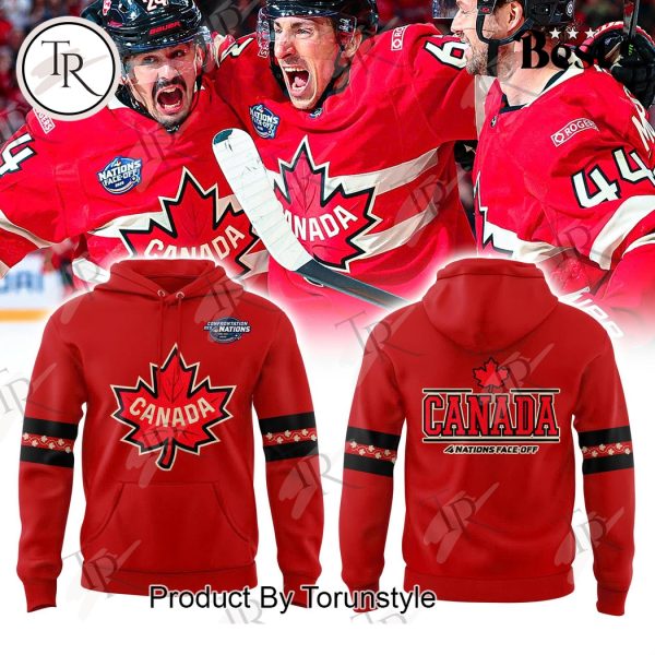 Canada Fanatics Red 4 Nations Face Off 2025 Hoodie