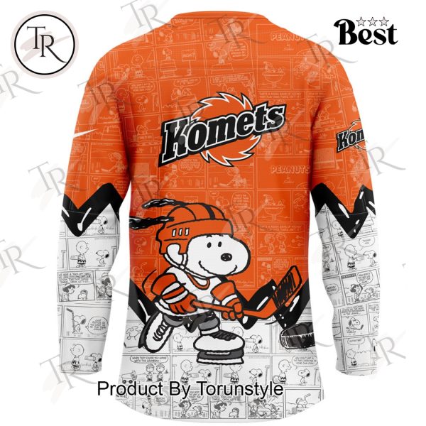 Fort Wayne Komets Peanuts Night 2025 75th Anniversary Hockey Jersey