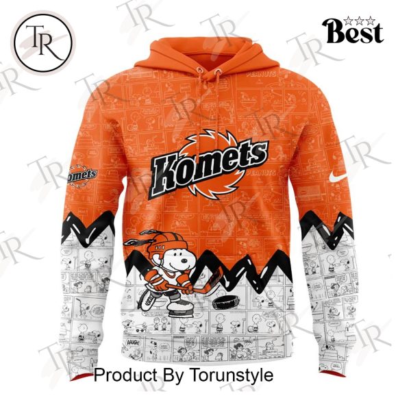 Fort Wayne Komets Peanuts Night 2025 75th Anniversary Hoodie