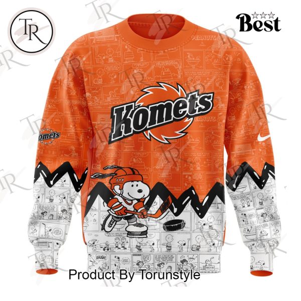 Fort Wayne Komets Peanuts Night 2025 75th Anniversary Hoodie