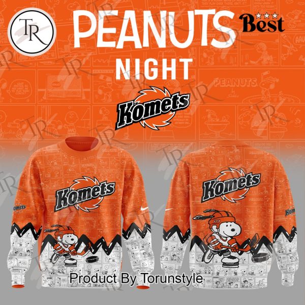 Fort Wayne Komets Peanuts Night 2025 75th Anniversary Hoodie