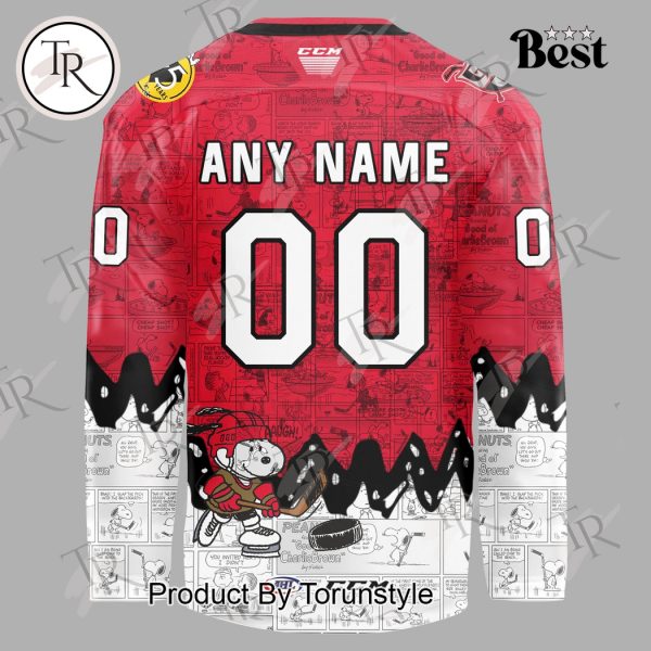 Grand Rapids Griffins Peanuts Night 2025 75th Anniversary Hockey Jersey