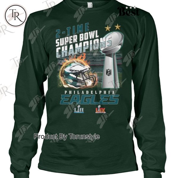 2-Time Super Bowl Champions Philadelphia Eagles Limited Edition T-Shirt