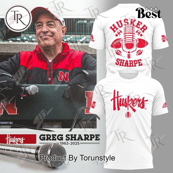 Honoring The Legend Greg Sharpe 1963-2025 “Voice of the Huskers” New Edition Hoodie