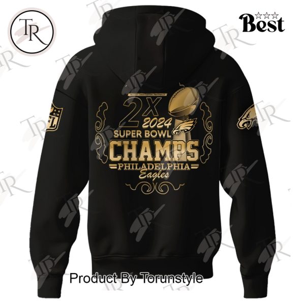 2X 2024 Super Bowl Champs Philadelphia Eagles Limited Edition Hoodie