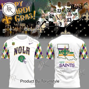 New Orleans Saints Happy Mardi Gras 2025 Limited Edition Hoodie