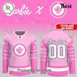 Winnipeg Jets x Barbie Night 2025 Custom Name Limited Edition Hockey Jersey