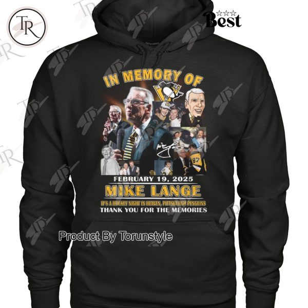 In Memory Of Mike Lange Thank You For The Memories T-Shirt