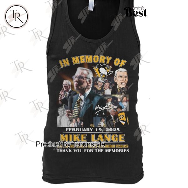 In Memory Of Mike Lange Thank You For The Memories T-Shirt