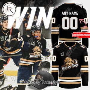 Sioux Falls Stampede Fighting Wiener Dogs Custom Name Limited Edition Hockey Jersey – Black