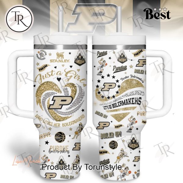 Just A Girl Purdue Boilermakers Basketball Who Loves Her Boilermakers 40oz Tumbler