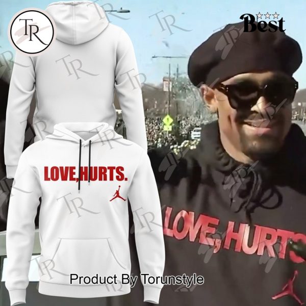 Love Jalen Hurts X Philadelphia Eagles Limited Edition Hoodie – White