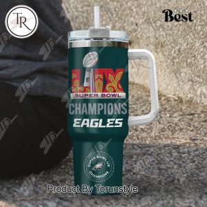 2-Time Philadelphia Eagles 2025 Super Bowl LIX Champions New Edition 40oz Tumbler