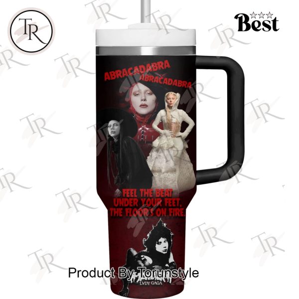 Lady Gaga “Mayhem” Feel The Beat Under Your Feet The Floor’s On Fire Custom Name 40oz Tumbler