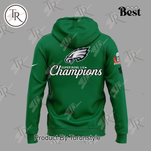 Philadelphia Eagles Super Bowl Champions LIX Champions “2 Times” Limited Edition Hoodie – Green