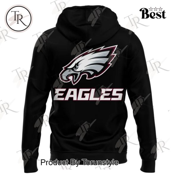 LIX Super Bowl 2025 Philadelphia Eagles Black Design Hoodie