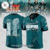 LIX Super Bowl Champions “2X” Philadelphia Eagles Limited Edition Football Jersey – Black