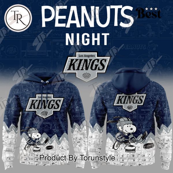 Los Angeles Kings Peanuts Night 75th Anniversary Hoodie – Blue