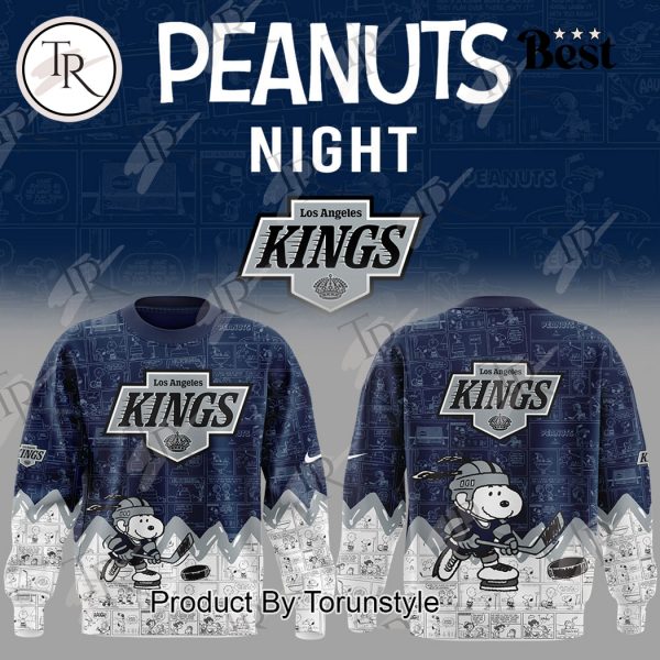 Los Angeles Kings Peanuts Night 75th Anniversary Hoodie – Blue