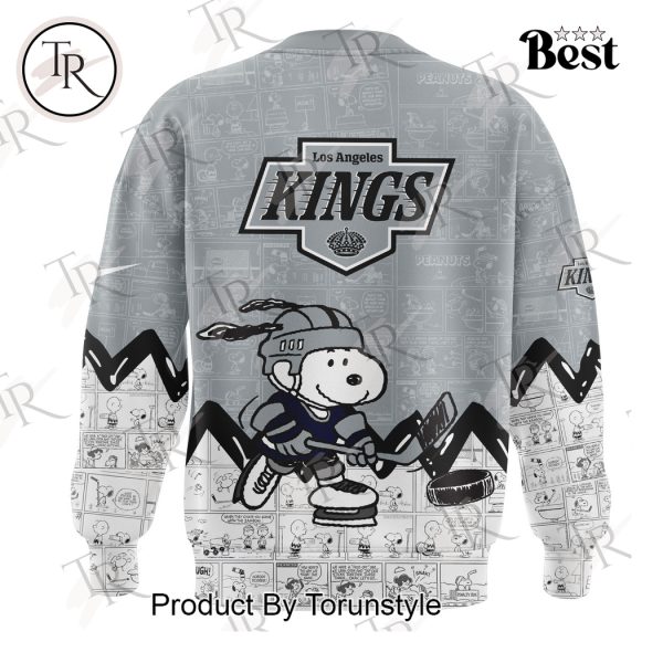 Los Angeles Kings Peanuts Night 75th Anniversary Hoodie – Grey