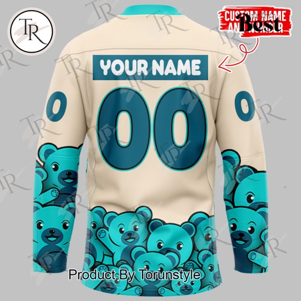 San Jose Barracuda New Edition 2025 Custom Name Hockey Jersey