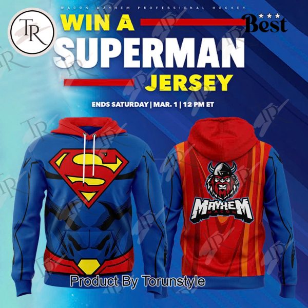 Macon Mayhem Win A Superman 2025 Special Edition Hoodie