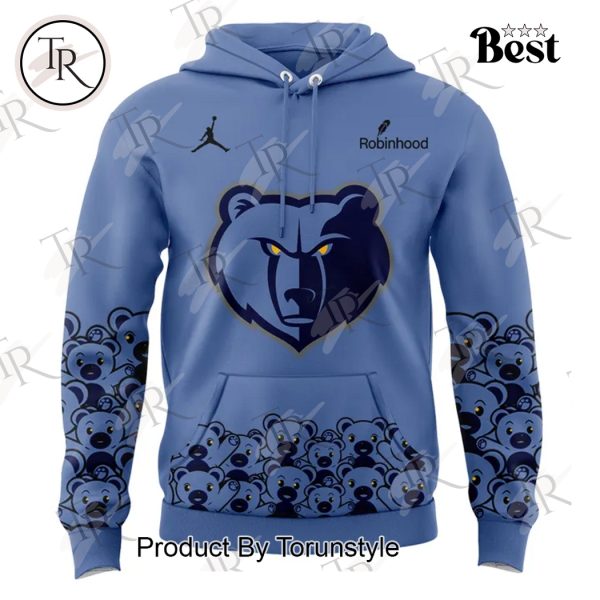 Memphis Grizzlies Teddy Bear Special Edition 2025 Hoodie – Blue