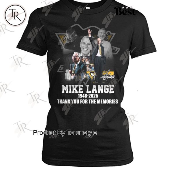 Mike Lange x Pittsburgh Penguins 1948-2025 Thank You For The Memories T-Shirt