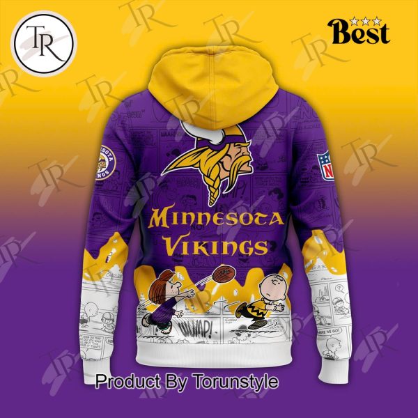 Minnesota Vikings Peanuts Night 75th Anniversary Hoodie