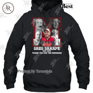 Greg Sharpe 1963-2025 Thank You For The Memories T-Shirt