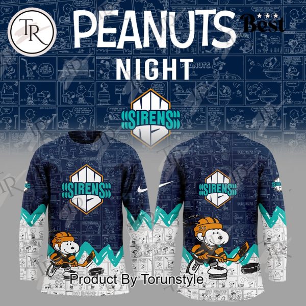 New York Sirens Peanuts Night 75th Anniversary Hockey Jersey