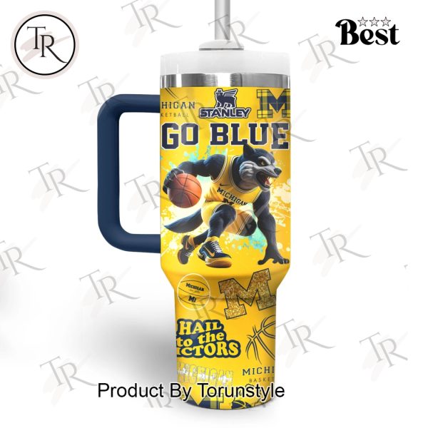 Michigan Wolverines Men’s Basketball “Go Blue” 40oz Tumbler