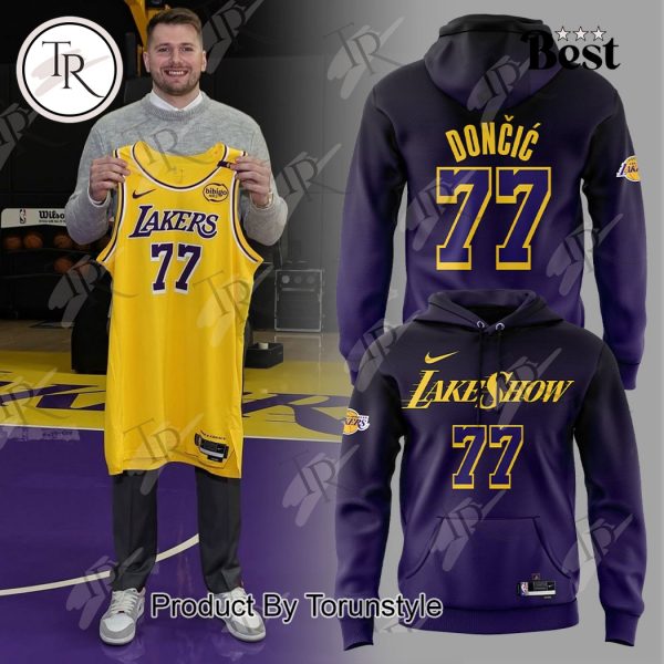 Los Angeles Lakers Show Number 77 Luka Don_i_ Hoodie