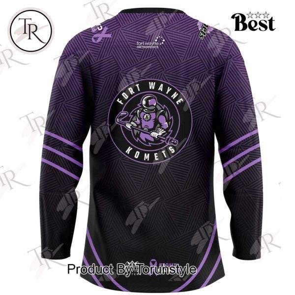 Fort Wayne Komets Fight Cancer Night 2025 Hockey Jersey