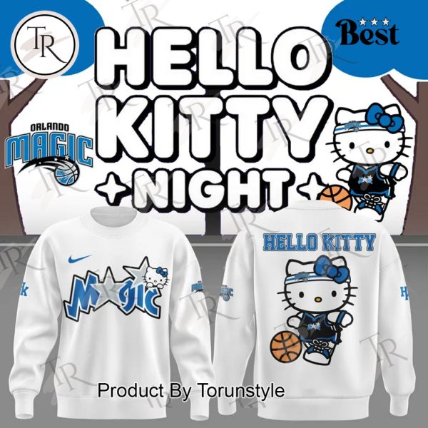 Orlando Magic 2025 Hello Kitty Night Hoodie