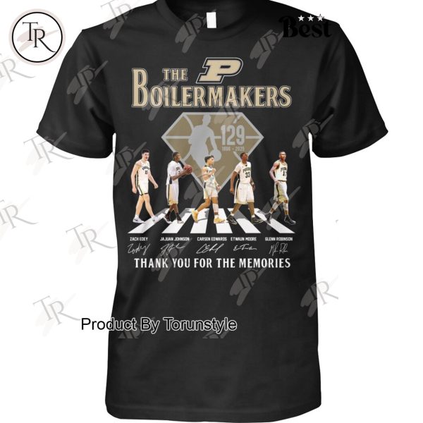 Purdue Boilermakers Men’s Basketball 129th 1896-2025 Thank You For The Memories T-Shirt