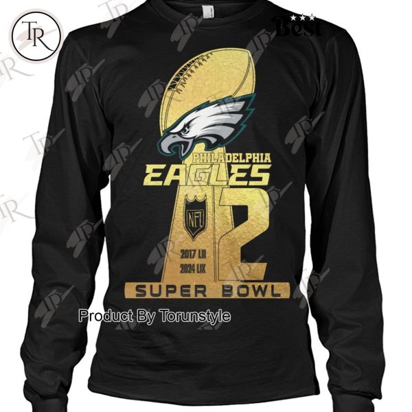 Philadelphia Eagles 2 Super Bowl T-Shirt