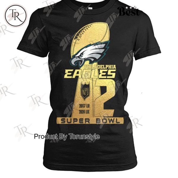 Philadelphia Eagles 2 Super Bowl T-Shirt