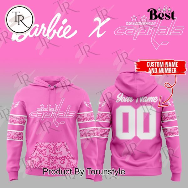 Washington Capitals x Barbie Night 2025 Custom Name Limited Edition Hoodie