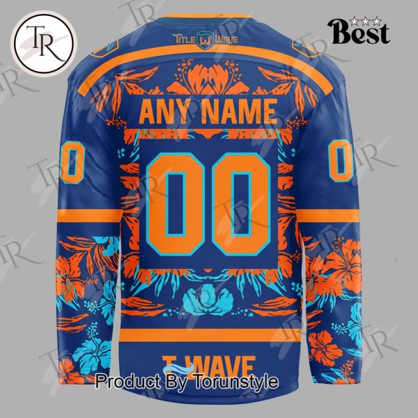 Fargo Force “The Ride The Wave” Custom Name City Edition Hockey Jersey