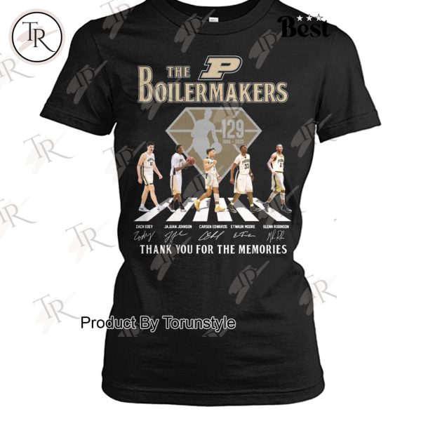 Purdue Boilermakers Men’s Basketball 129th 1896-2025 Thank You For The Memories T-Shirt