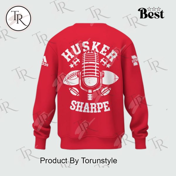 Greg Sharpe 1963-2025 “Voice of the Huskers” Honoring The Legend Limited Edition Hoodie