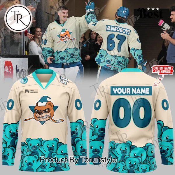 San Jose Barracuda New Edition 2025 Custom Name Hockey Jersey