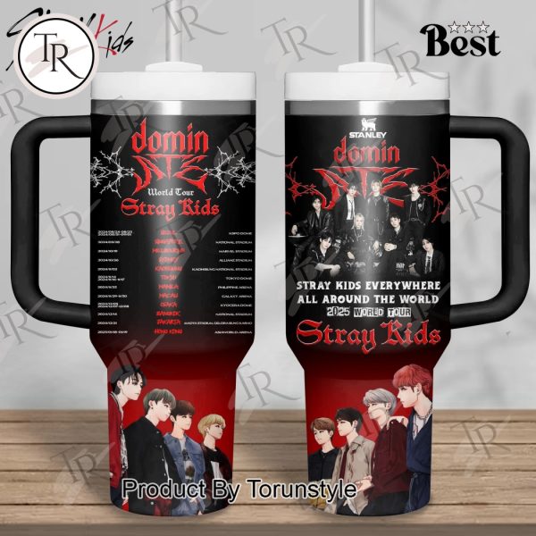 Stray Kids Every Where All Around The World 2025 World Tour Limited Edition 40oz Tumbler