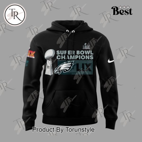 Super Bowl Champions 2025 LIX Philadelphia Eagles Special Edition Hoodie – Black