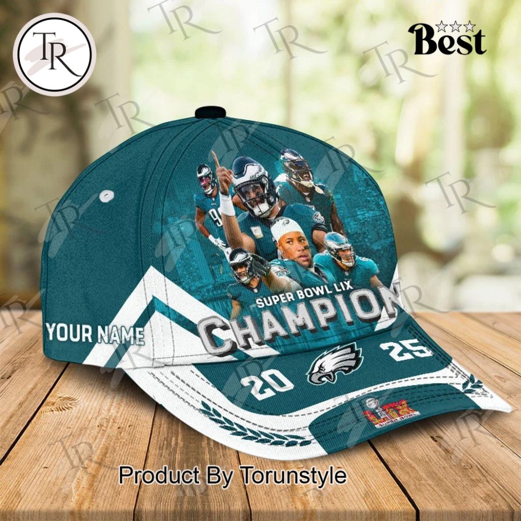 Super Bowl LIX Champions 2025 Philadelphia Eagles New Design Cap ...